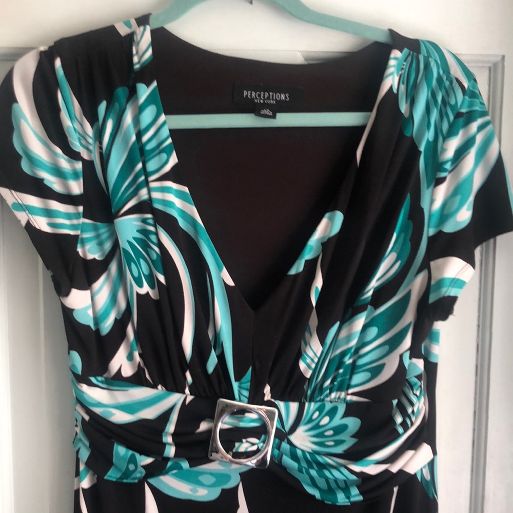Cap Sleeved Dress by Perceptions size 14